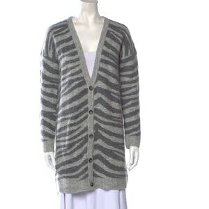 NWT - Intermix Striped V-Neck Sweater - Petite